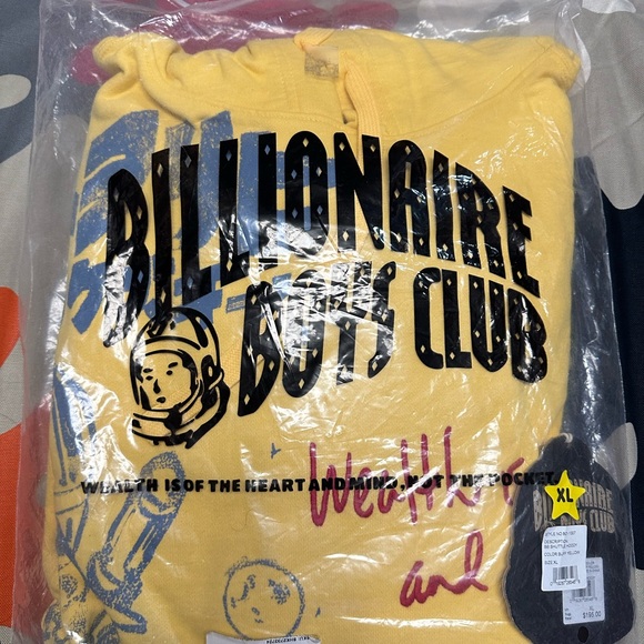 Billionaire Boys Club Yellow Shuttle Hoodie XL